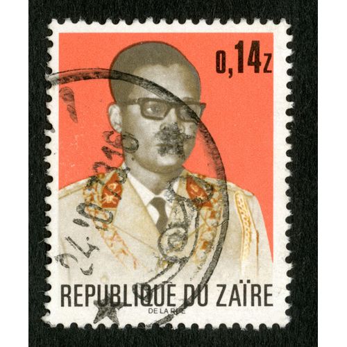 Timbre Oblitéré République Du Zaire , De La Rue, 0.14 Z
