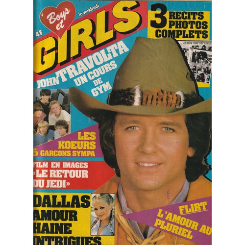 Jennifer Beals 1p/ Travolta 2p/ Jean Luc Lahaye 1.5/ Série Dallas 2p/ Les Koeur's Frédéric Chateau 1p/ Film Le Retour Du Jedi Star Wars 2p/ Articles Photos Sylvie Vartan , Kim Wilde , Stallone 198