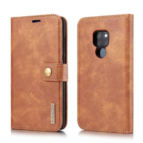 Portefeuille Étui Pour Huawei Mate 20 Cuir Pu Fentes Pour Cartes Flip Kickband Magnétique Protecteur - Le Brun