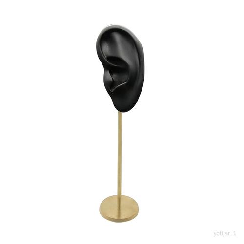 Présentoir De Boucles D'oreilles, Organisateur De Boucles D'oreilles Modèle D'oreille Humaine Support De Goujon Vitrine Support De Mannequin De Base Oreille Gauche Noire