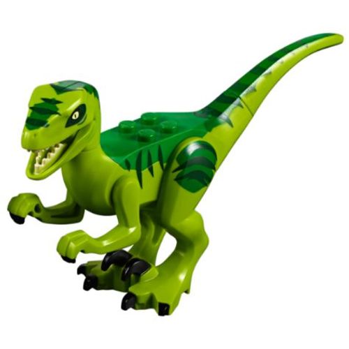 LEGO Jurassic World Lime Dinosaur Dinosaure Raptor / Velociraptor with Green Back Raptor08 du set 10757