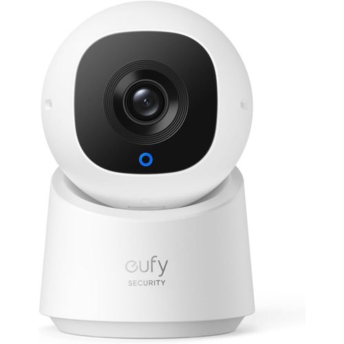 Caméra intérieure Eufy C220 Security 360° - Caméra de surveillance intérieure filaire avec Wi-Fi, résolution 2K, Rotation 360° et Inclinaison, détection des Humains par IA