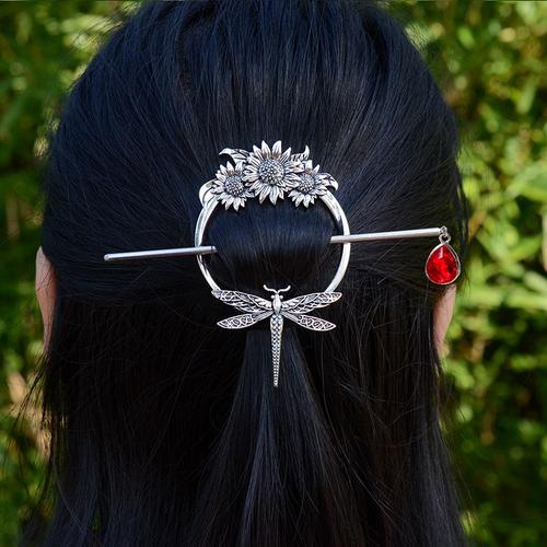 Comme Image - Barrettes De Cheveux Rétro Type Sorcière, 31 Types, Dragon Mort Tête De Mort, Crâne, Mites, Épingle À Cheveux Celtique, Gothique, Païen, Bijoux Pour Cadeau 