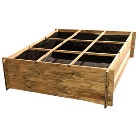 Carré potager "Nigelle" - 140 x 140 x 40 cm