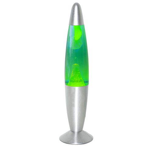 By Sigris Lámpara De Lava Verde De Liquido 40*10*10cm