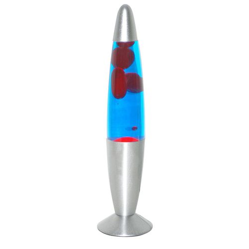 By Sigris Lámpara De Lava Azul De Liquido 35*9*9cm