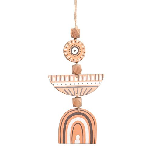 Origen Home Decor Colgante De Madera Colgantes | Colgante Naranja - 32x16x3cm