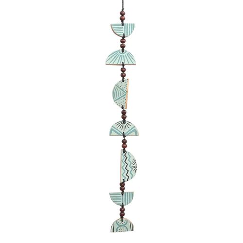 Origen Home Decor Colgante De Madera Colgantes | Colgante Verde - 52x8x1cm