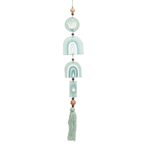 Origen Home Decor Colgante De Madera Colgantes | Colgante Verde - 65x11x2cm