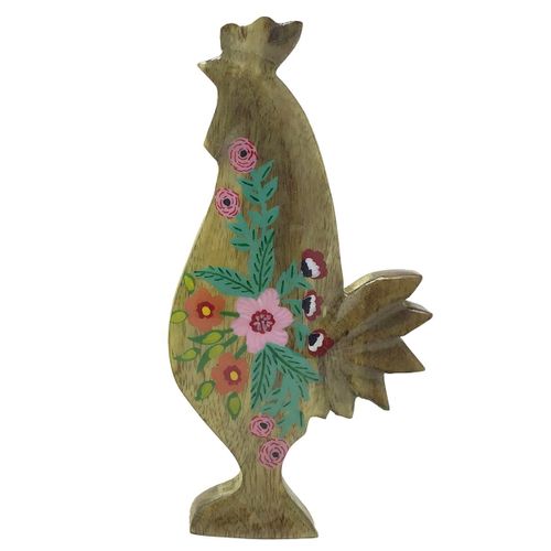 ORIGEN Home Decor Gallina De Madera Marrón - Figura de Gallina 30x14x5cm<br /><br />