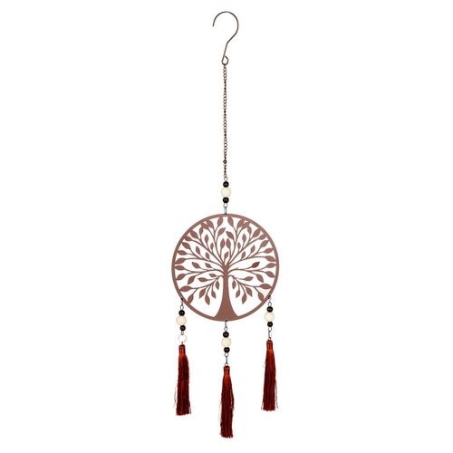 By Sigris Colgante Árbol De La Vida Marrón De Metal 70*1*18cm Colgante De Metal