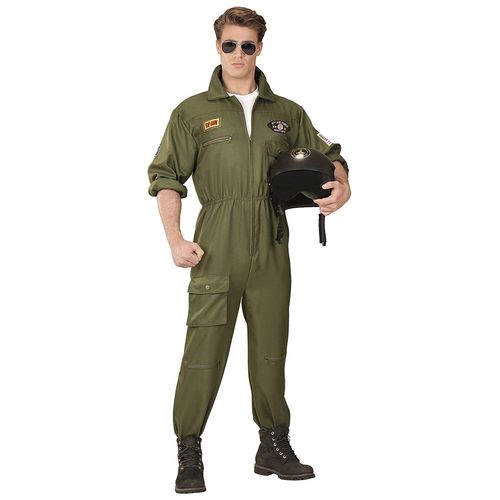 Widmann - Costume Pilote D Avion De Chasse Combinaison Fête Th Me Carnaval Kaki M