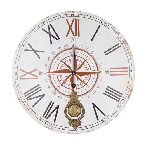 By SIGRIS Reloj Blanco de MDF 59*5*59cm