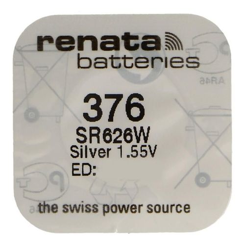 RENATA Pile bouton Silver Oxyde 376 / SR626W 0% mercure