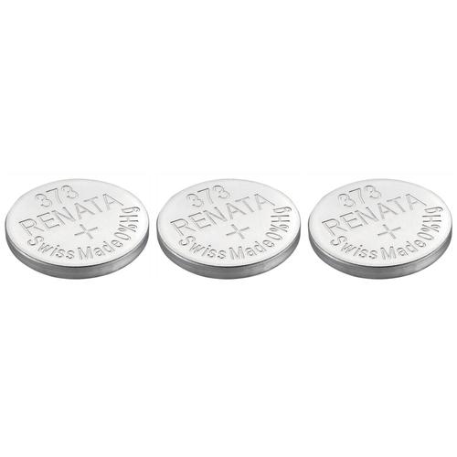 RENATA Lot de 3 Piles bouton Silver Oxyde 373 / SR916 SW 0% mercure