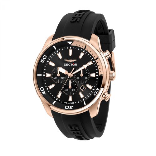 Montre Homme Sector En Silicone Noir