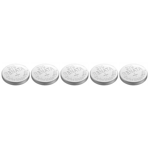 RENATA Lot de 5 Piles bouton Silver Oxyde 370 / SR920W 0% mercure