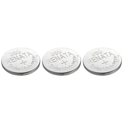 RENATA Lot de 3 Piles bouton Silver Oxyde 365 / SR1116W 0% mercure