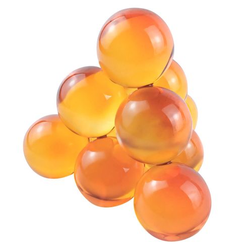 ORIGEN Home Decor Figura cristal Miniaturas | Figura de Sobremesa Naranja - 11x12x12cm