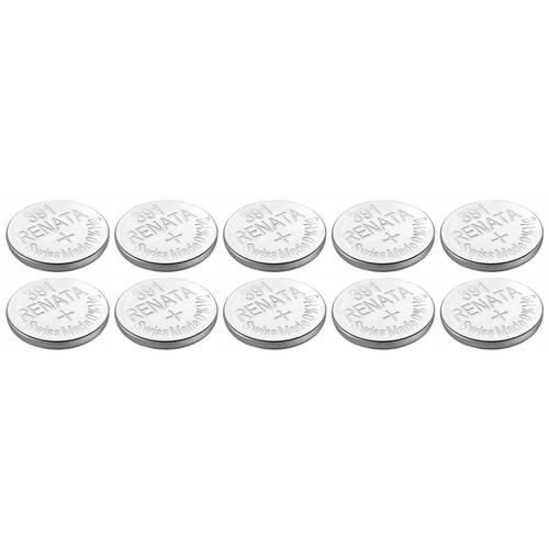 RENATA Lot de 10 Piles bouton Silver Oxyde 391 / SR1120W 0% mercure