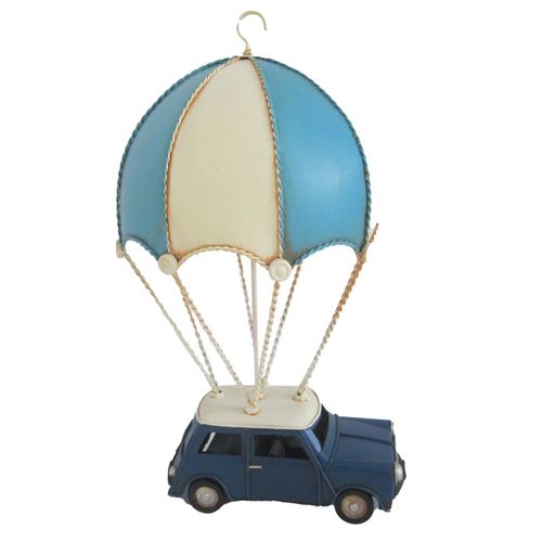 ORIGEN Home Decor Coche Paracaidas Vehiculos Vintage Azul - 31x18x17cm<br /><br />