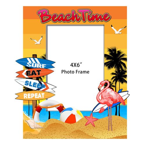 ORIGEN Home Decor Marco De Fotos Playa Marcos | Naranja Rectangular - 23x20x2cm<br /><br />