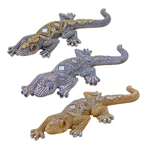 ORIGEN Home Decor Lagarto 3U Animales | Figura de Lagarto Gris - 3x20x8cm<br /><br />