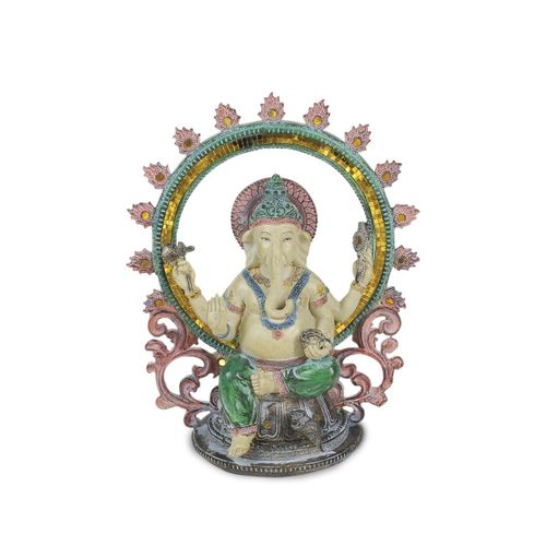 Signes Grimalt By Sigris - Figuras Decorativas | Figura Dios Ganesha Resina - 31 x 14 x 25,5 cm | Color: Multicolor