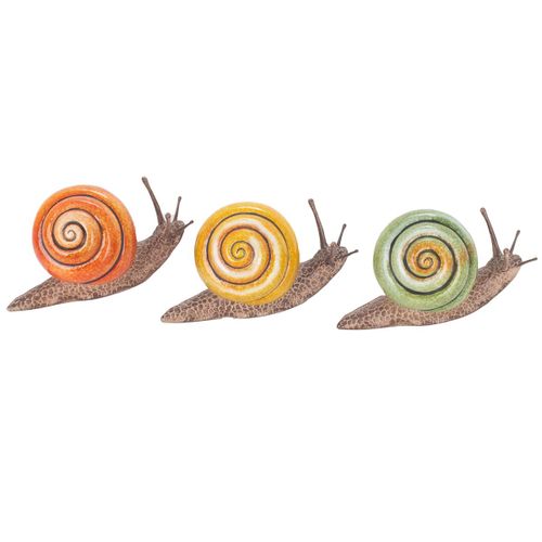 ORIGEN Home Decor Caracol 3U Figura Azul - 8x15x7cm para Decoración del Hogar<br /><br />
