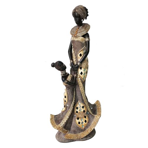 ORIGEN Home Decor Africana Africanas Y Elefantes | Gris - 37x16x9cm<br /><br />
