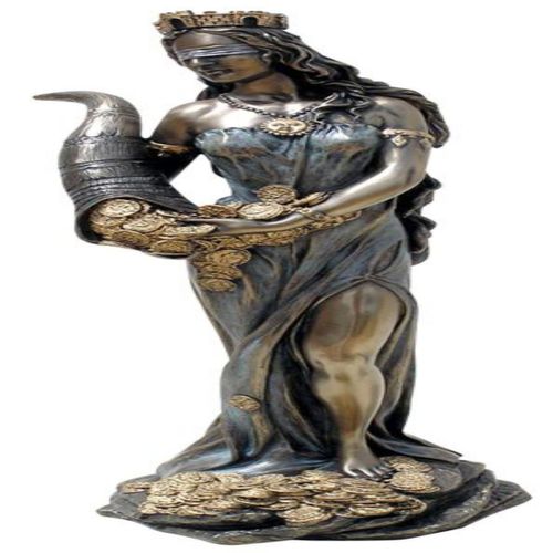 By SIGRIS Tique Diosa Figura De Colección. Tique Es La Personificación Del Destino. Figuras Bronce Colección Clásico