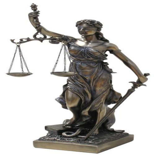 By SIGRIS Diosa Temis Figura De Colección. Temis Representa La Justicia Y La Equidad. Figuras Bronce Colección Clásico