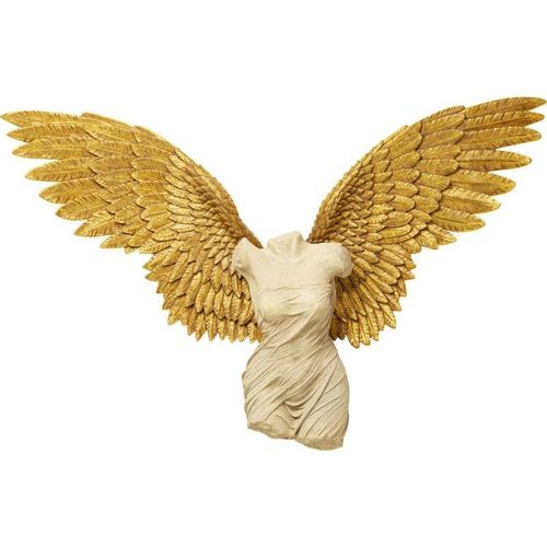 Déco Murale Buste Femme Ailes dorées 124x71cm Kare Design