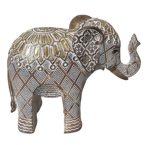 ORIGEN Home Decor Elefante Africanas Y Elefantes Figura de Elefante Gris - 17x21x8cm<br /><br />