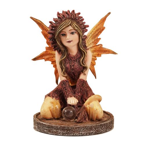 ORIGEN Home Decor Hada Sentada Fantasia Marrón Resina 10x8x7cm<br /><br />