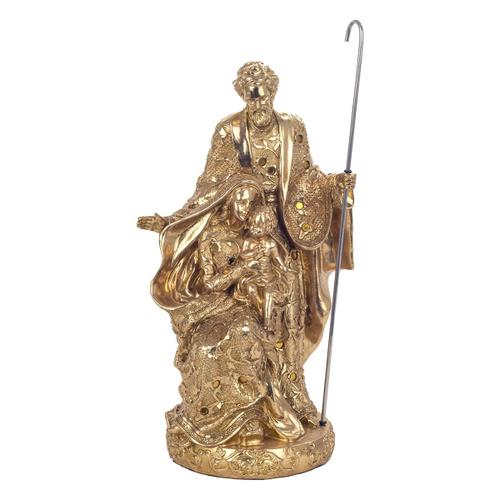 Signes Grimalt By SIGRIS - Figura Nacimiento Jesús Dorado de Resina | Nacimiento Figuras De Resina Para Jardin Figura Resina Decoración 37x17x21cm