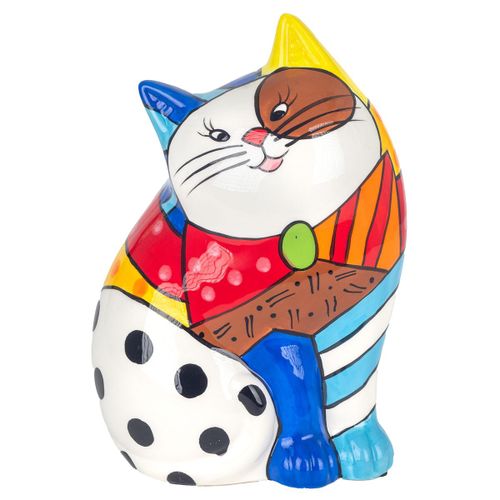 Signes Grimalt By Sigris - Hucha en forma de Gato Figuras | Animales Rojo - 30x15x20 cm