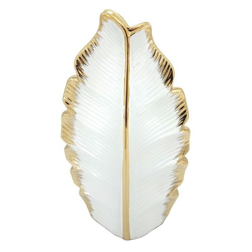 ORIGEN Home Decor Jarrón Jarrones Y Portavelas | Jarrón Blanco - 31x17x8cm