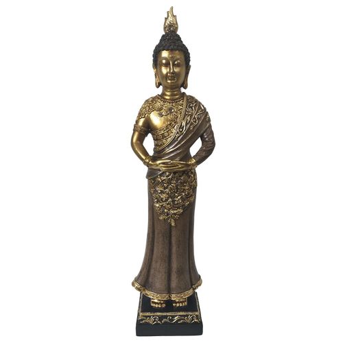 ORIGEN Home Decor Buda Budas Figura de Buda Dorado 36x10x7cm Resina Alta Calidad<br /><br />