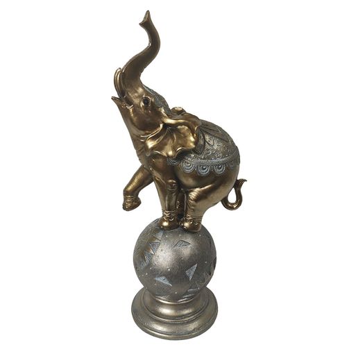 ORIGEN Home Decor Elefante Africanas Y Elefantes Figura de Elefante Plateado 32x13x10cm<br /><br />
