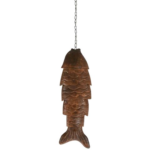 Origen Home Decor Colgante Pez Jarrones Y Portavelas Marrón 38x13x6cm<Br /><Br />