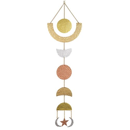 Origen Home Decor Movil Lunas Colgantes Beige - 85x24x1cm | Decoración Hogar<Br /><Br />