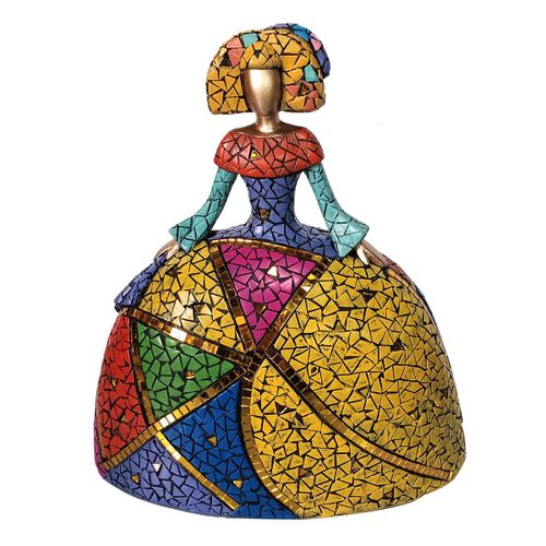 ORIGEN Home Decor Menina Varios | Figura de Persona Amarillo - 28x26x14cm<br /><br />
