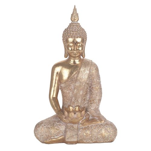 Signes Grimalt By Sigris - Figura Buda Meditando Figuras | Budas Dorado - 38x14x23 cm