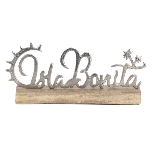 ORIGEN Home Decor - Adorno mesa isla bonita Figuras | Varios Plateado - 11x6x28 cm