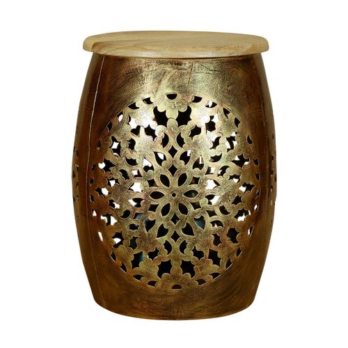 Origen Home Decor Mesa Mueble Auxiliar | Mesa Auxiliar Dorado - 43x33x33cm