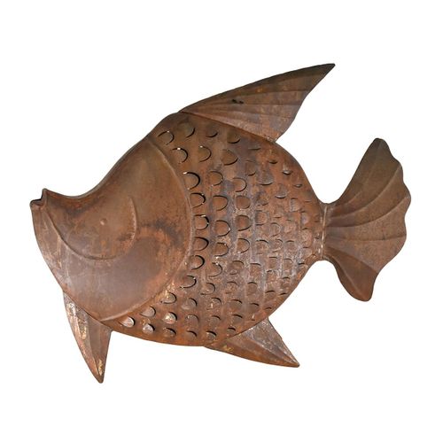 ORIGEN Home Decor Figura Pez Marinero Marrón 32x41x13cm Metal<br /><br />