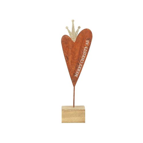 By SIGRIS Corazón Base Madera Pequeño Figuras Navidad Colección Navidad Signes Grimalt Decor And Go