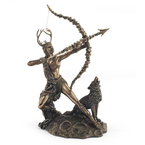 ORIGEN Home Decor Figura Dios Artemis Bronce | Figura de Sobremesa Crudo - 30x20x13cm