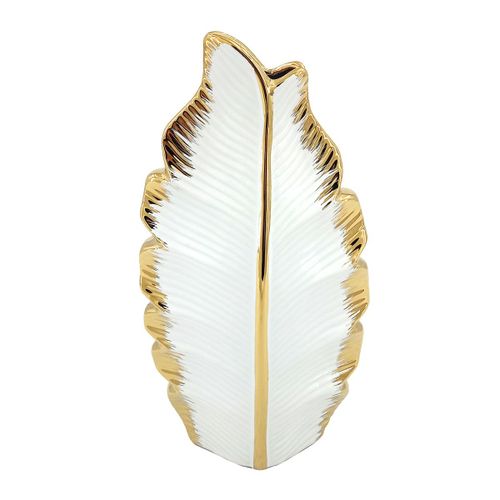 ORIGEN Home Decor Jarrón Jarrones Y Portavelas | Jarrón Blanco - 26x14x6cm
